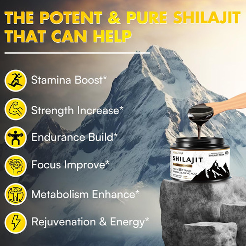 Resina Shilajit, Himalayan Shilajit Pure Himalayan Organic - - Imagem 3