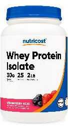 Proteína Em Pó Nutricost Whey Protein Isolate 907g Morango - Imagem 2