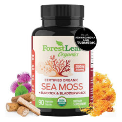 Forestleaf Organic Irish Sea Moss - 2100 Mg Com Bladderwrack