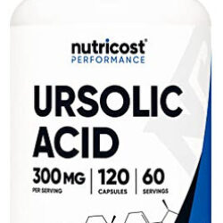 Suplemento Nutricost Ácido Ursólico 300mg 120 Cápsulas