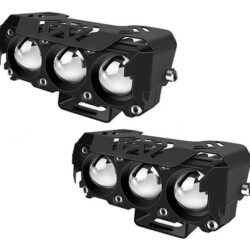 Par De Faróis De Lupa, Holofote Led, Luz Auxiliar Para Motoc
