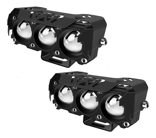 Par De Faróis De Lupa, Holofote Led, Luz Auxiliar Para Motoc