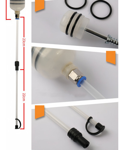 Seringa De Óleo Extrator De Fluido De Freio De 200 Ml - Imagem 5
