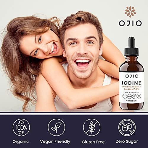 Solução De Iodo Ojio Lugols - Gotas De Iodo Líquido Com Pot - Imagem 2