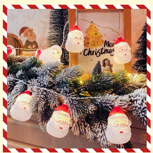 Hhh 2,5 M 20 Ornamentos De Luzes De Corda De Papai Noel Com - Imagem 4