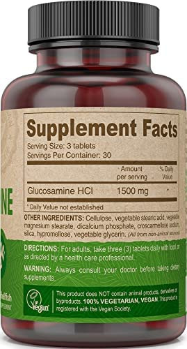 Comprimidos De Glucosamina De Vitaminas Veganas Deva, Frasc - Imagem 2