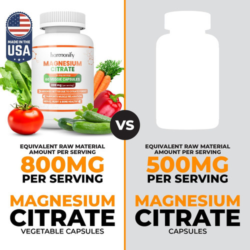 Harmonify Suplemento De Citrato De Magnésio 800 Mg Por Porçã - Imagem 4