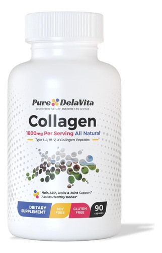 Suplemento Completo De Colágeno - 1800mg, Tipos I, Ii, Iii, - Imagem 2