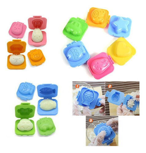 * . Molde De Arroz De Sushi Em Forma De Ovo Cozido, 6 Peças - Imagem 4