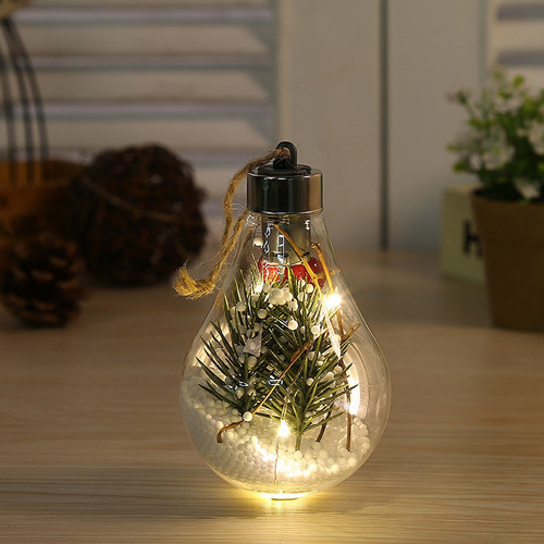 Led Bola De Natal Transparente, Decoração De Natal - Imagem 4