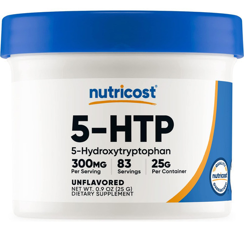 Nutricost 5-htp Em Pó 25 Gramas (300 Mg Por Porção) - Sem G