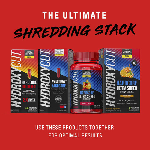 Gomas Hydroxycut Hardcore Ultra Shred, Sweet Heat - 99% Sem - Imagem 8