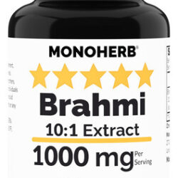 Suplemento De Extrato De Monoerva Brahmi 1000mg 90 Cápsulas