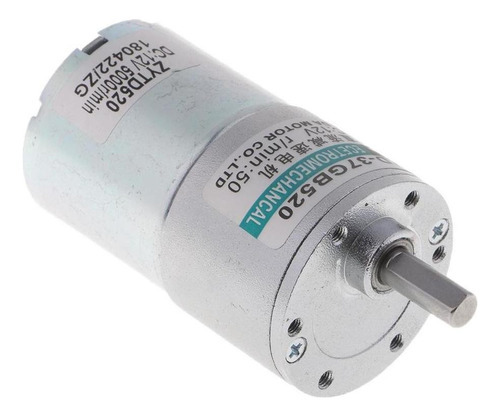 Motor Dc 12v Mini Motor Elétrico, Motor Dc Engrenagem 50rpm - Imagem 4