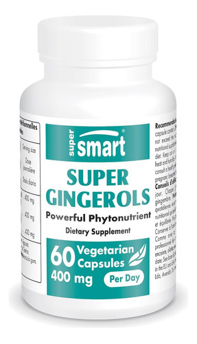 Supersmart - Super Gingerols 400mg Por Dia (alta Potência 20