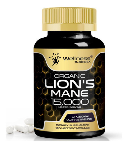 Cápsulas De Suplemento Lions Mane - Contagem De 120 - Suplem