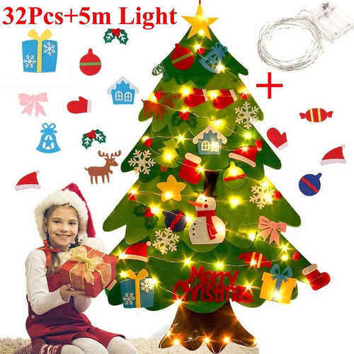M Novo 32pcs Decoração De Parede De Árvore De Natal De - Imagem 2