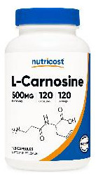 Suplemento Nutricost L-carnosina 500mg 120 Cápsulas - Imagem 2