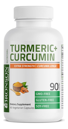 Curcumina De Cúrcuma Bronson 1500 Mg Por Porção Antioxidante - Imagem 3