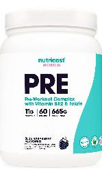 Pó Pré-treino Nutricost Blue Raspberry 60 Porções - Imagem 2