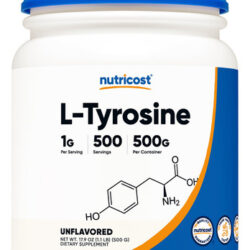 Suplemento Nutricost L-tirosina Em Pó 500g 1000mg/porção