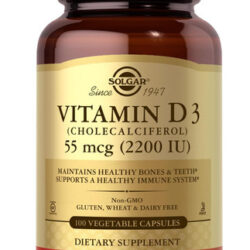 Solgar Vitamina D3 (colecalciferol) 55 Mcg (2200 Ui) Cápsul