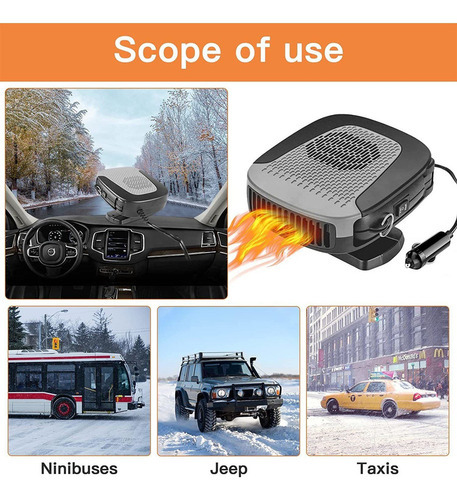 Aquecedor De Ar Para Carro Ventilador Portátil 12v Mini - Imagem 6