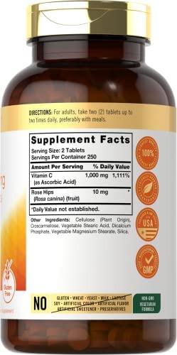 Carlyle Vitamina C Com Rosa Mosqueta 500mg | 500 Comprimidos - Imagem 2