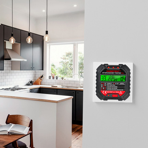 Testador De Tomada Elétrica Habotest Com Display De Tensão 9 - Imagem 6