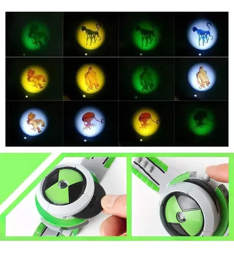 Qrelógio Projeção Ben 10 Omnitrix Brinquedo Infantil Glow - Imagem 4