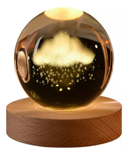 Lâmpadas De Atmosfera De Projeção De Bola De Vidro Led 3d - Imagem 17