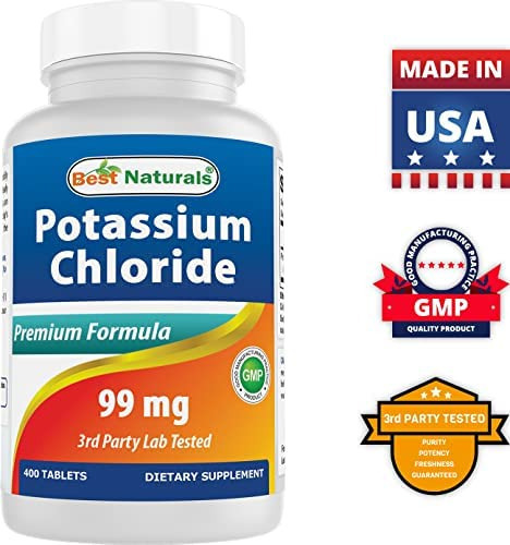 Suplemento De Cloreto De Potássio Best Naturals 99 Mg 400 C - Imagem 4