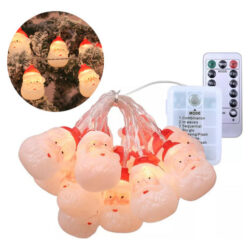 Hhh 2,5 M 20 Ornamentos De Luzes De Corda De Papai Noel Com