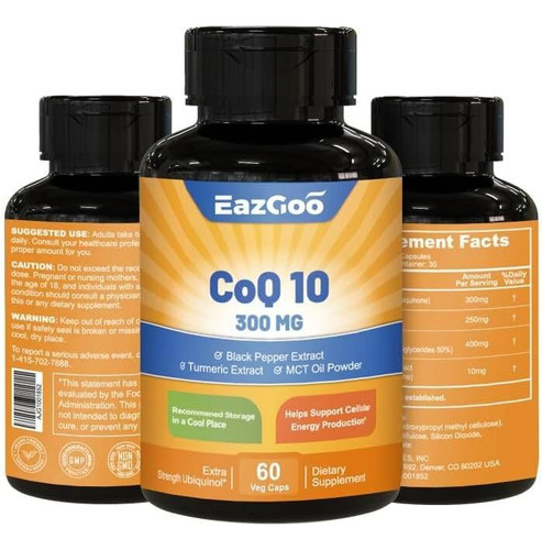 Eazgoo Coqmg Capsules, Suplemento Vegano Para Produção De En - Imagem 8