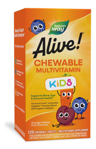 Natureza Viva! Multivitamínico Mastigável Diário Para Crianç