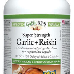Natural Factors Garlicrich, Super Strength Garlic + Reishi,