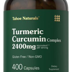 Suplemento Carlyle Curmeric Curcumin 2400mg 400 Cápsulas