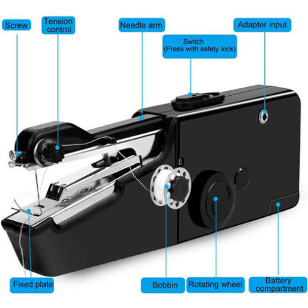Kit De Máquina De Costura Portátil Elétrica Usb, Mini Quic S - Imagem 3