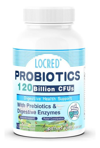 Cápsulas De Probióticos - Melhoram A Saúde Digestiva, Alivia