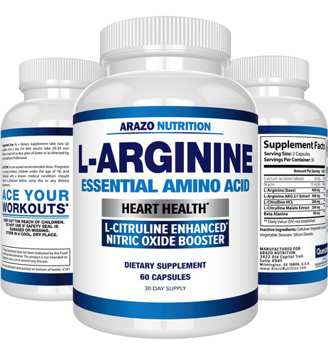 Arazo Nutrition Premium L Arginina - 1340mg Óxido Nítrico... - Imagem 7