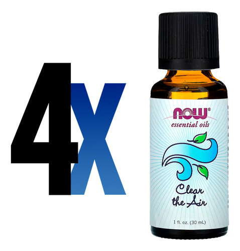 Mistura Óleo Clear The Air Now Foods 30ml Importado 4un - Imagem 2