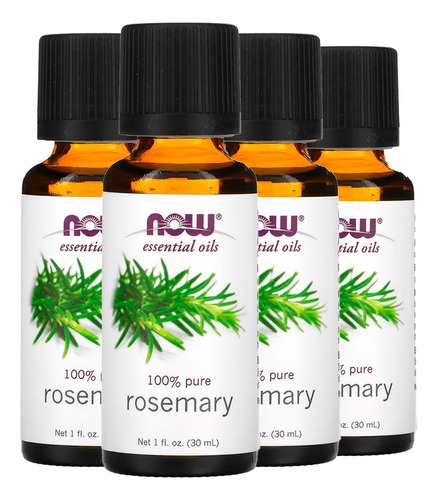 Óleo De Alecrim 30ml Now Foods 100% Puro Importado 4un