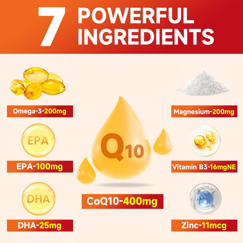 Softbarbe Coq10 Gummies 400mg Coenzima Q10 Suplemento Para A - Imagem 3