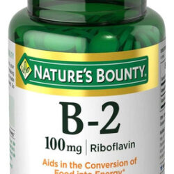 Natures Bounty Vitamina B2 Como Suplemento De Riboflavina,