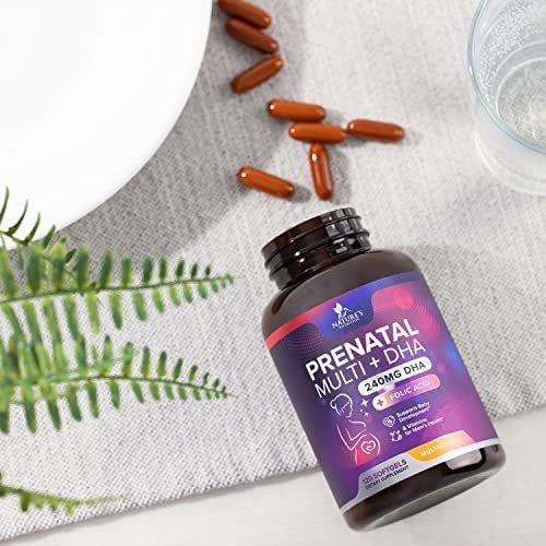 Pré-natal Com Ácido Fólico E Dha, Vitamina Pré-natal Para M - Imagem 6