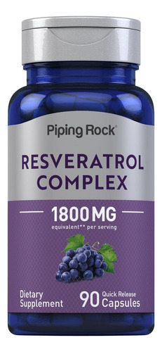 Complexo De Resveratrol De Rocha De Tubulação 1800 Mg | 90 C