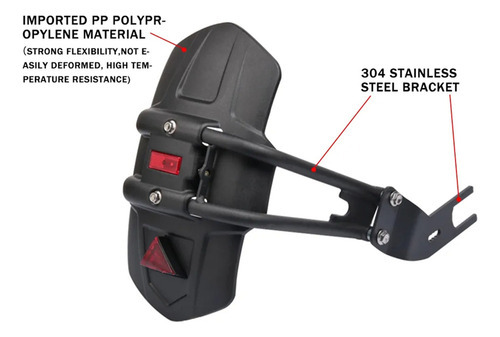 Guarda-lamas Traseiro De Motocicleta Splash Guard Mud Cover - Imagem 5