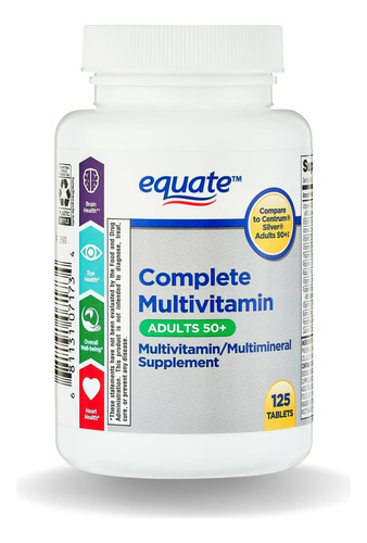 Equate Adult 50+ One Daily Complete Multivitamin Multiminera