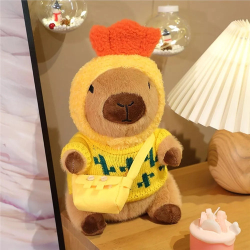 Novo Pelúcia Capivara Com 7 Peças De Roupas E Acessórios, — foto 3 Novo Pelúcia Capivara Com 7 Peças De Roupas E Acessórios, - Imagem 3
