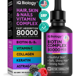 Gotas De Biotina Líquida 5000mcg ' 80.000mcg Complexo De Vit